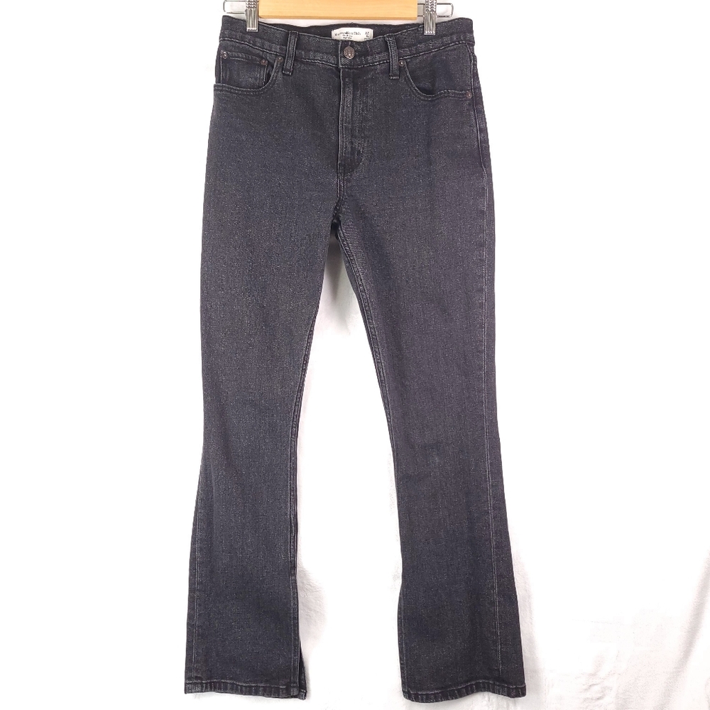 Abercrombie The Skinny High Rise Jeans Black 27 4 Short